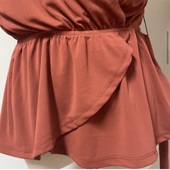 EXPRESS NWT SIZE S FAUX WRAP V-NECK PEPLUM TANK - Picture 7 of 11